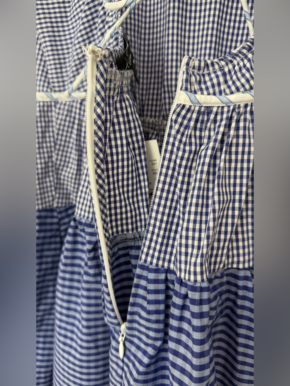 J.Crew Open-Back Mixed Gingham Midi Dress Size 8 NWT - Picture 8 of 14